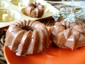 Čokoládové mini bábovky alebo čokoládovo-arašidové brownies